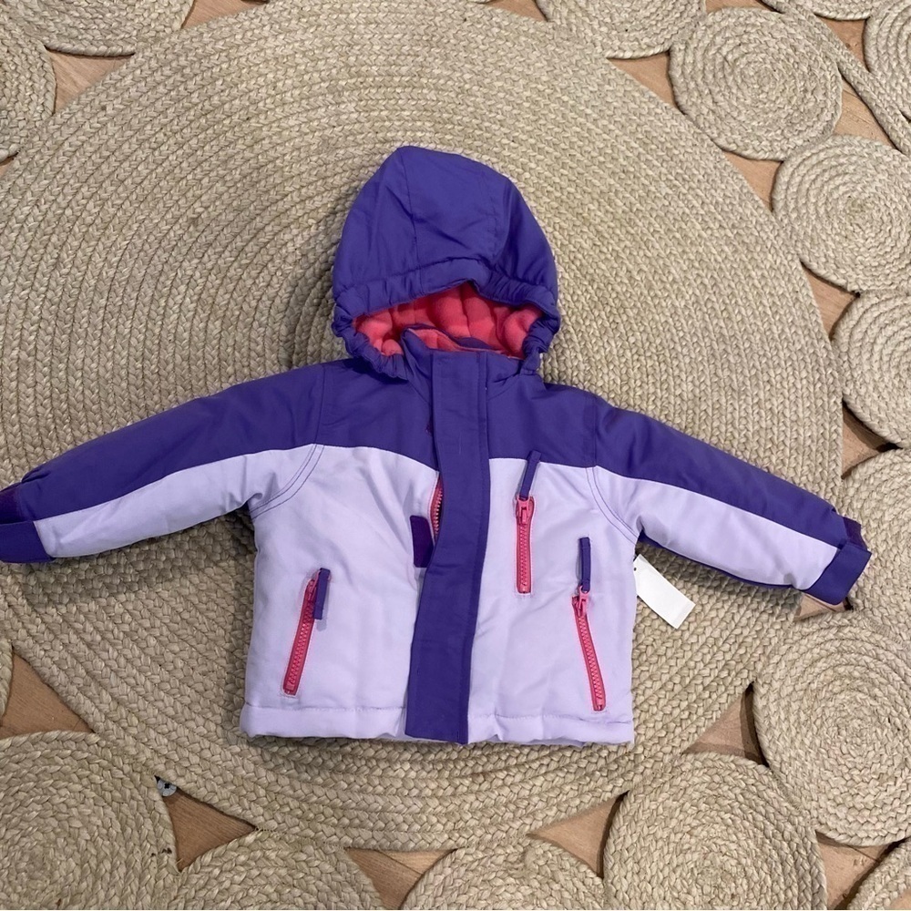 Roebuck & Co. Girls 3 in 1 System Jacket Pink / Purple NWT 12 months waterproof